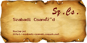 Szabadi Csanád névjegykártya