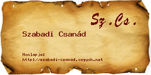 Szabadi Csanád névjegykártya